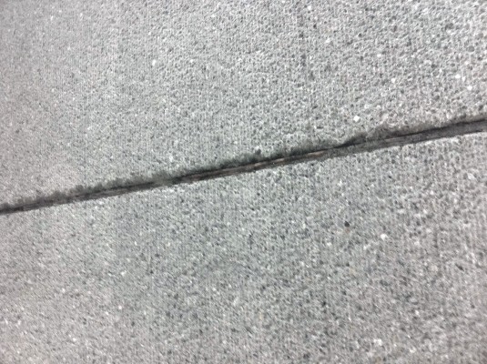 Beton fräsen Detailansicht Fuge