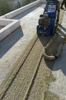 Beton fräsen Maschine Flachdach