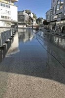 Beton Schleifen öffentliche Straße