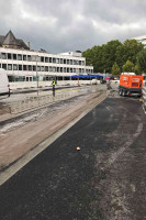 Beton Schleifen öffentliche Straße
