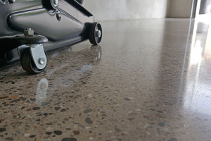 Beton Schleifen glatte Oberfläche Detailansicht