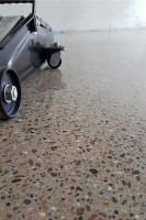 Beton Schleifen glatte Oberfläche Detailansicht