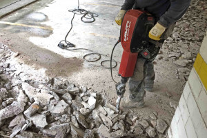 Beton Stemmen Boden Parkplatz